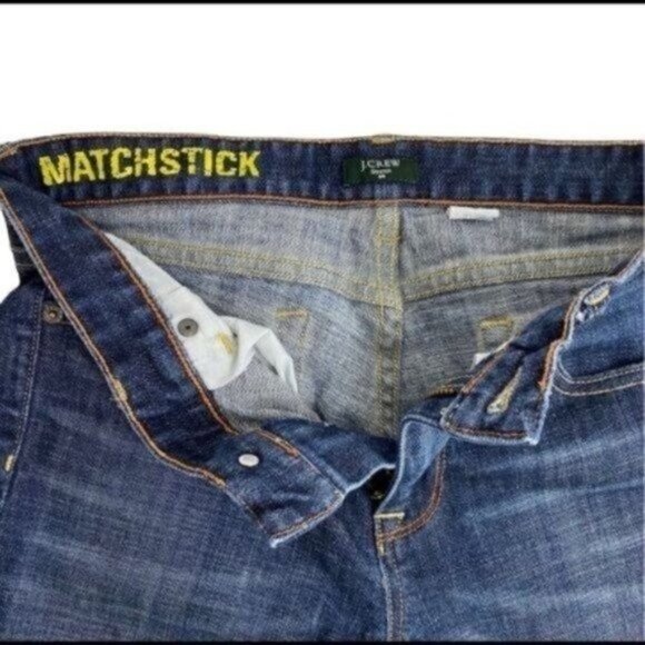 J. Crew Matchstick stretch cropped capri jeans size 28 Style 25679 21" insean - Picture 7 of 13